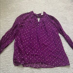 ba&sh Purple Blouse with Pattern